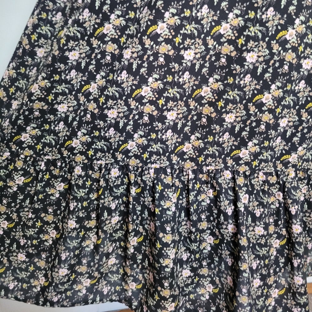 J. Crew Black Floral Midi Dress - Picture 7 of 12